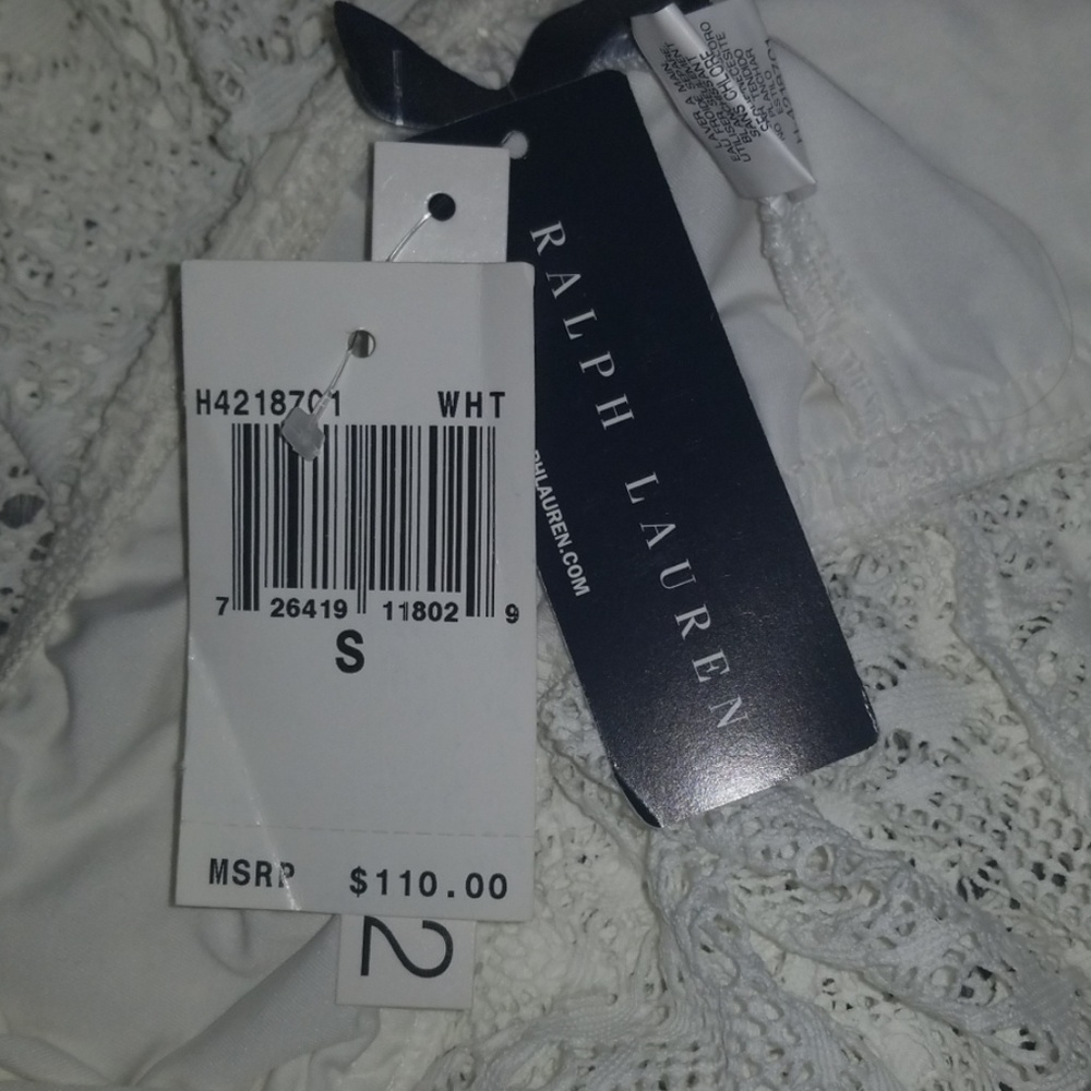 Ralph Lauren White Crochet Swimsuit Coverup - Picture 3 of 4